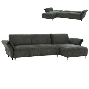 Corner reversible sofa bed Mailo HM6071.03 green, metal legs 300X145X80ВСМ.