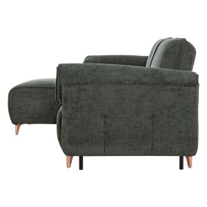 Corner reversible sofa bed Mailo HM6071.03 green, metal legs 300X145X80ВСМ.