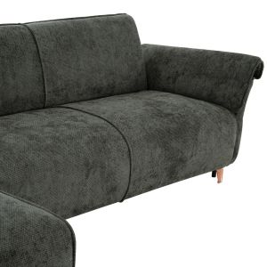 Corner reversible sofa bed Mailo HM6071.03 green, metal legs 300X145X80ВСМ.