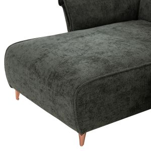 Corner reversible sofa bed Mailo HM6071.03 green, metal legs 300X145X80ВСМ.