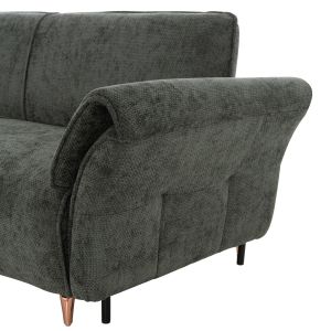 Corner reversible sofa bed Mailo HM6071.03 green, metal legs 300X145X80ВСМ.