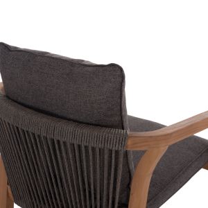 Garden table and chairs 7 pcs. Contrel HM10901.02 acacia wood in natural color-cushions in gray