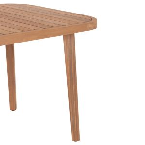 Garden table and chairs 7 pcs. Cort HM10908 acacia wood & rope in natural colors