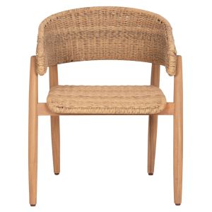 Garden table and chairs 7 pcs. Cort HM10908 acacia wood & rope in natural colors