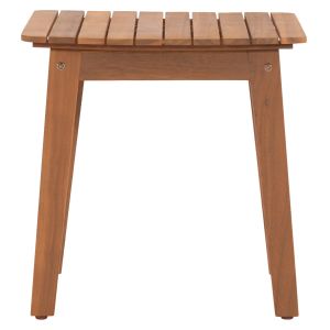 Garden side table Terrix ημ6523 acacia wood in natural color 45X45X45ВСМ