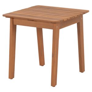 Garden side table Terrix ημ6523 acacia wood in natural color 45X45X45ВСМ