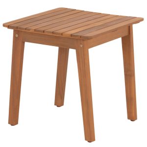 Garden side table Terrix ημ6523 acacia wood in natural color 45X45X45ВСМ