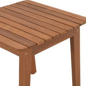 Garden side table Terrix ημ6523 acacia wood in natural color 45X45X45ВСМ