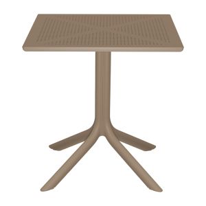 Groovy Hush cappuccino PP table and chairs set 60x60x76cm