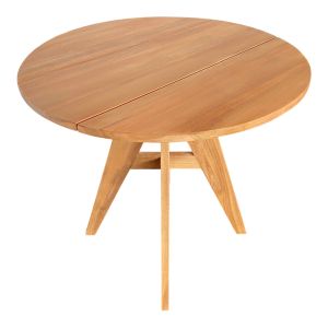 Cadrada table made of teak wood in a natural shade, dimensions 80x76 cm