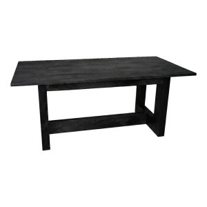 Senza table, black mango wood, 180x90x76 cm