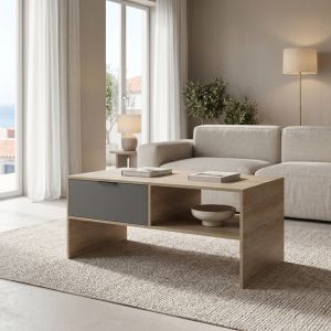 Coffee table Felina sonoma-anthracite 100x50x45cm