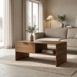 Felina coffee table, walnut, 100x50x45cm