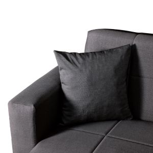 2-seater sofa bed Vox with storage, anthracite fabric 150x84x83cm