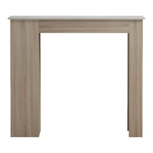 Bar table Riff, sonoma surface, beige marble look, 120x55x105 cm