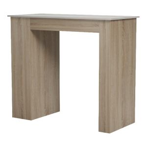 Bar table Riff, sonoma surface, beige marble look, 120x55x105 cm