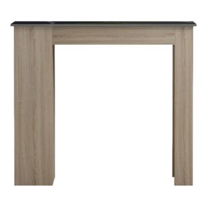 Bar table Riff, sonoma surface, black marble imitation, 120x55x105 cm