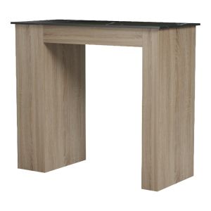 Bar table Riff, sonoma surface, black marble imitation, 120x55x105 cm