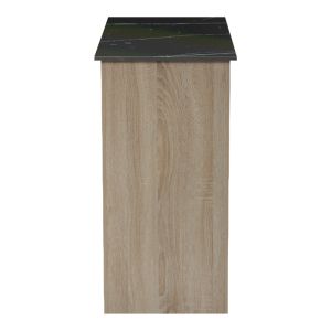 Bar table Riff, sonoma surface, black marble imitation, 120x55x105 cm