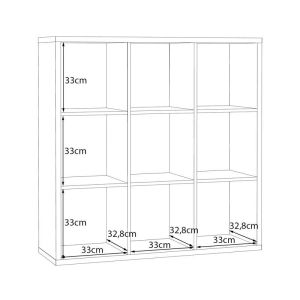 Montaro Sage bookcase, color 107X33X107 cm