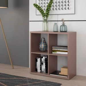 Montaro bookcase, terracotta color, 73X33X73CM