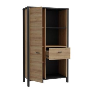 Showcase Terrano Riviera oak color 87X40X153CM