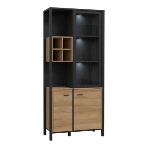 Terrano Riviera display case, Riviera oak color, 87X40X194CM