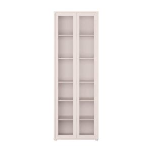 Витрина с 2 врати Alice, цвят пясък 75X35X215СМ