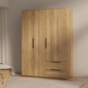 Wardrobe Aria, Mauvella oak color, 145X59X200 cm