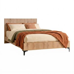 Double bed Alicante natural color cinnamon oak 170X210X110CM (160X200)