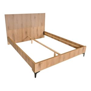 Double bed Alicante natural color cinnamon oak 170X210X110CM (160X200)