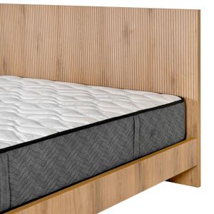 Double bed Alicante natural color cinnamon oak 170X210X110CM (160X200)