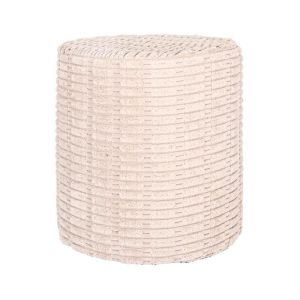 Decorative stool beige color 34X37CM