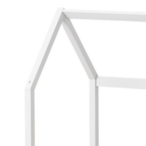 Bendina Montessori style children's bed with drawer, pine wood in white shade, 70x140cm