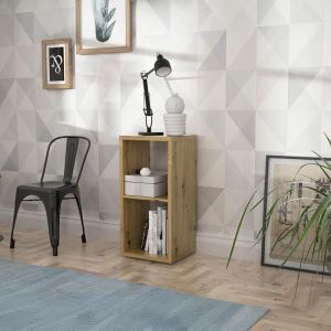 Montaro Artisan shelf, oak color 38X33X73CM