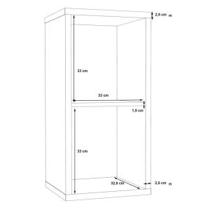 Shelf Montaro Sage Color 38X33X73CM