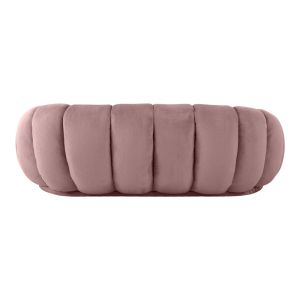 Velvet sofa Beverly Embrace in rotten apple color 180x105x65cm