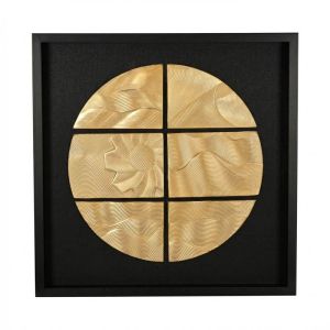 Картина FL801 черно-златна 80X80XСМ
