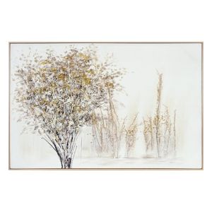 Картина върху платно FL25613 бяло-златно 122X82СМ