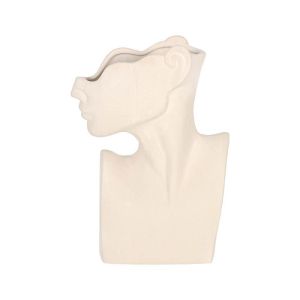 Ceramic flower pot FL5718 white color 18X7X26CM