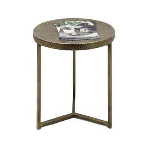 Round metal coffee table FL0132 gold 38X45CM