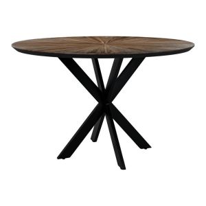 Round dining table Gaia brown color 120X120X76CM