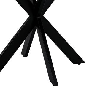 Round dining table Gaia brown color 120X120X76CM