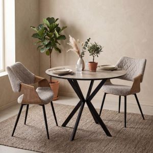 Round dining table Vector Cosmos new color 90cm