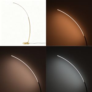 Лампион Archer LED метал в златист цвят 70x28x165см