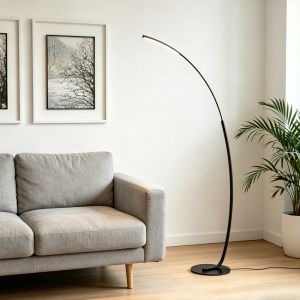 Лампион Archer LED метал в черен цвят 70x28x165см