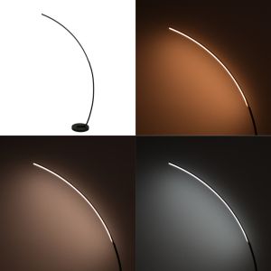 Лампион Archer LED метал в черен цвят 70x28x165см