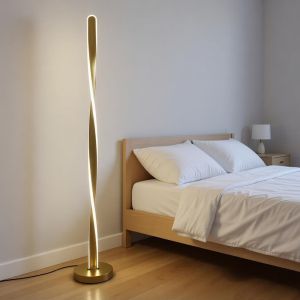 Лампион Jounko led метал в златист цвят D20x130см