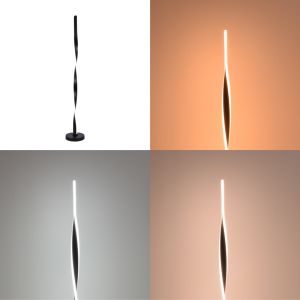 Лампион Jounko led метал в черен цвят D20x130см