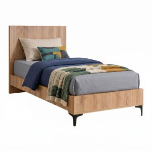 Alicante bed natural color cinnamon oak 100X210X110CM (90X200)